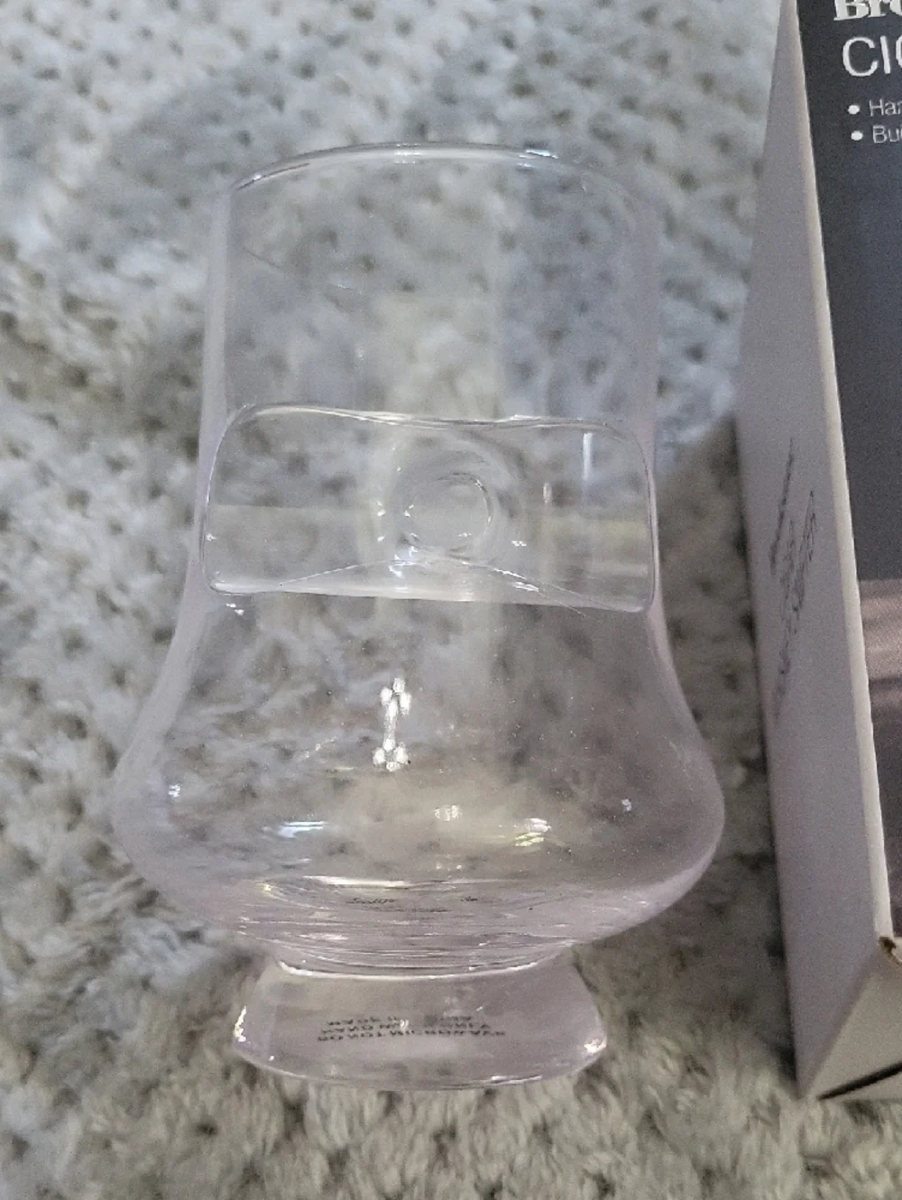 Brookstone Clear Handblown Whiskey‎ & Cigar Snifter